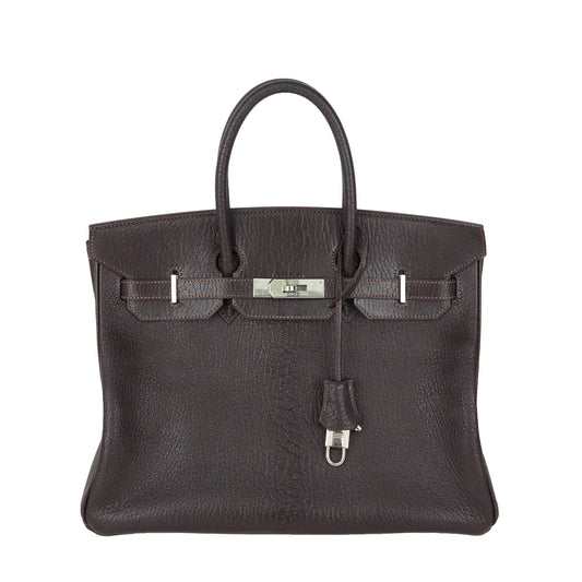 Hermes| Birkin 35 Handbag  Ebene Coromandel Cherve 2002