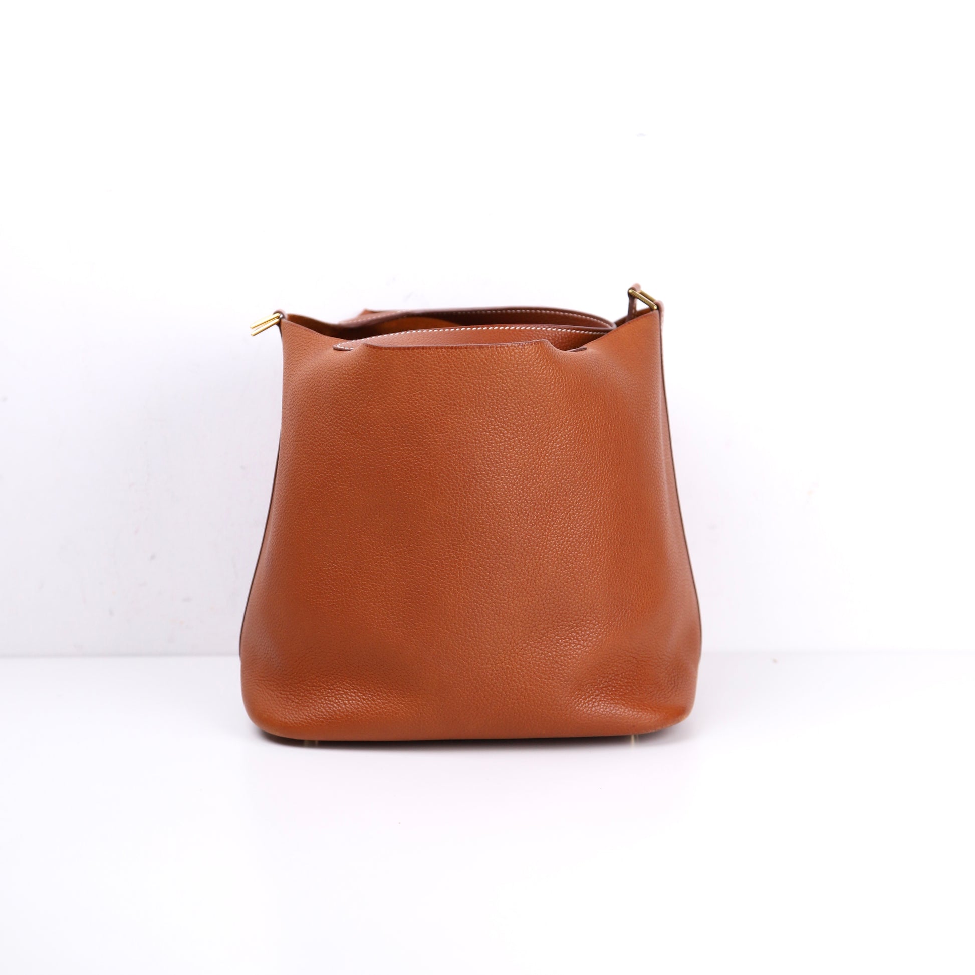 Hermès Picotin MM Fauve Barenia Faubourg,left side View