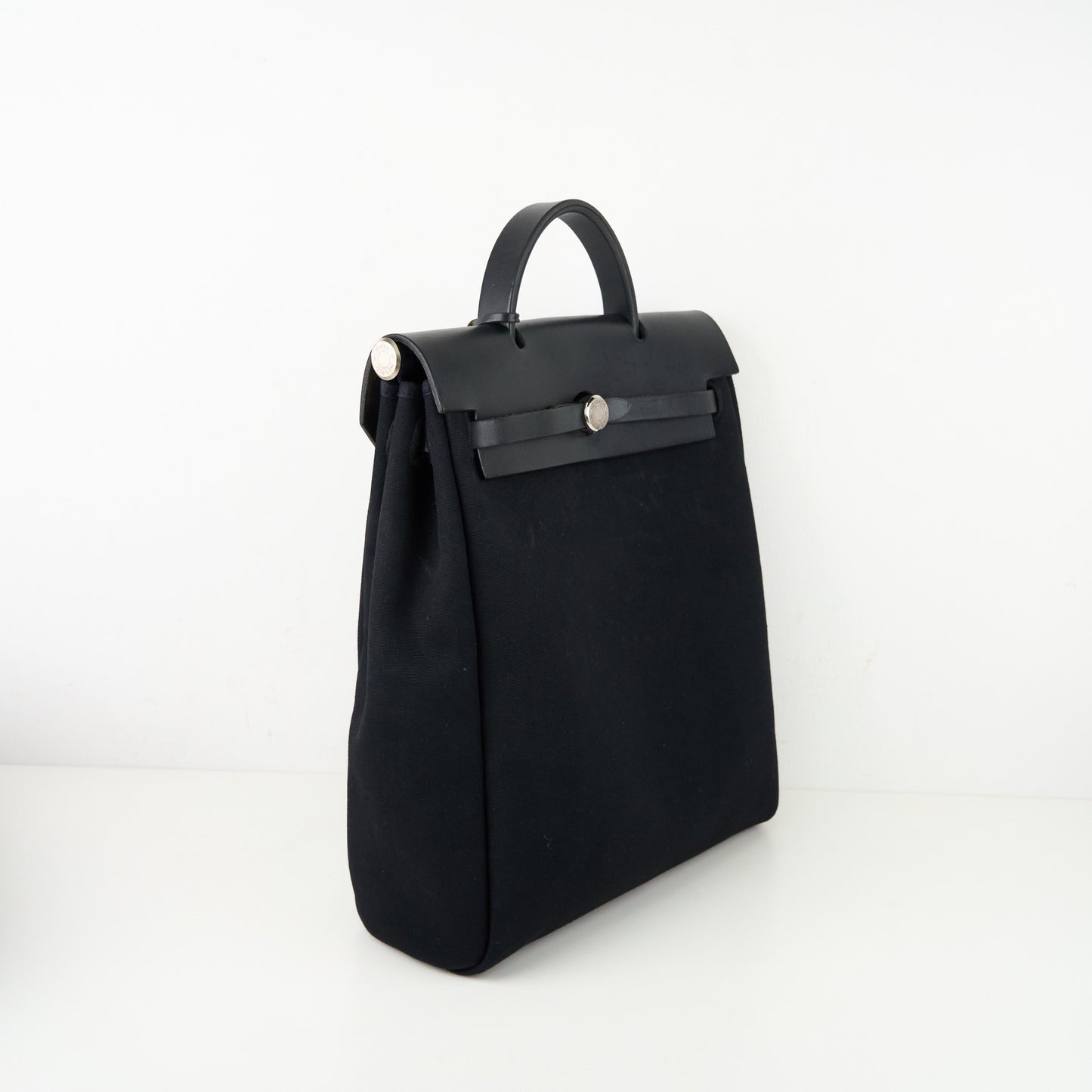 Hermes｜ Herbag Backpack PM  Black Toile 2003