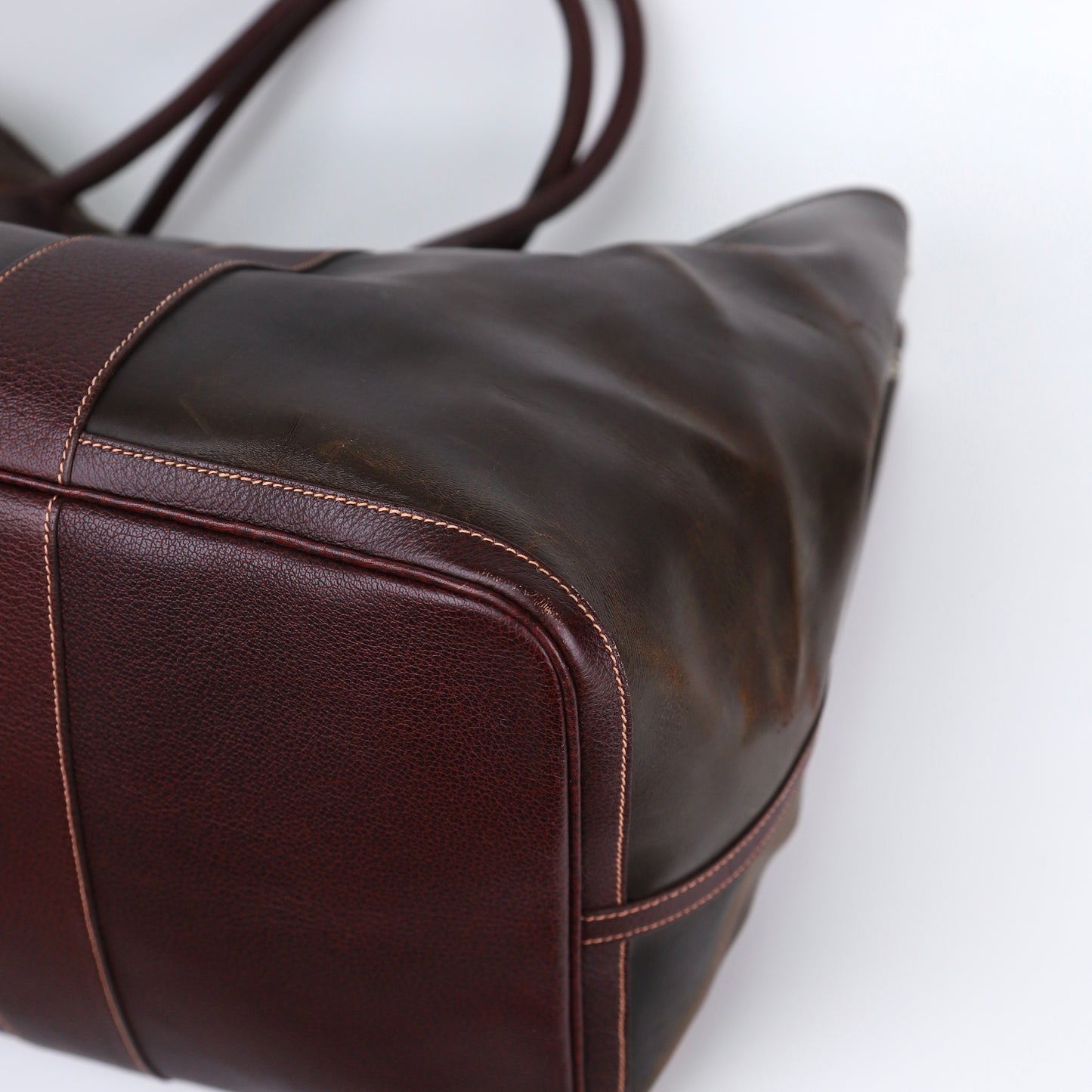 Hermes Garden Party GM Handbag in Brown Amazonia, corner2