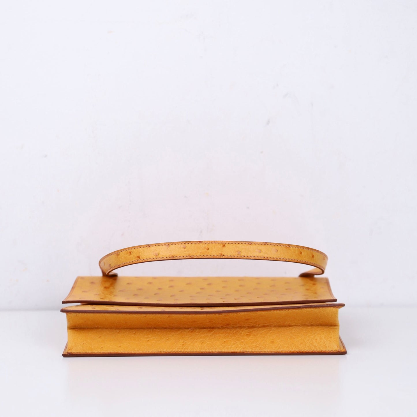 Hermes｜Valentine  Shoulder bag Saffron Ostrich 2000