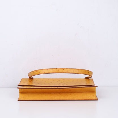 Hermes｜Valentine  Shoulder bag Saffron Ostrich 2000