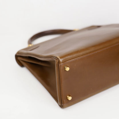 Hermes｜ Kelly 32  Handbag Barenia Vert Olive 2001