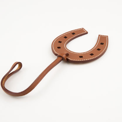 Hermes|Paddock Fer a Cheval Charm Fauve Barenia
