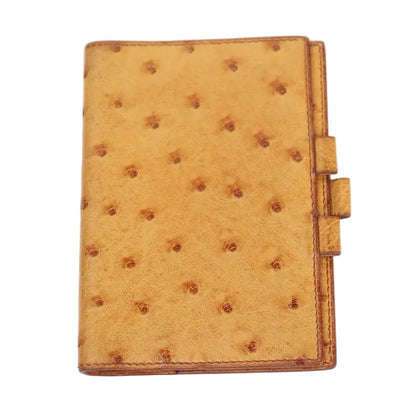Hermes Journal Case Passport Cover in Ostrich 1994, front view