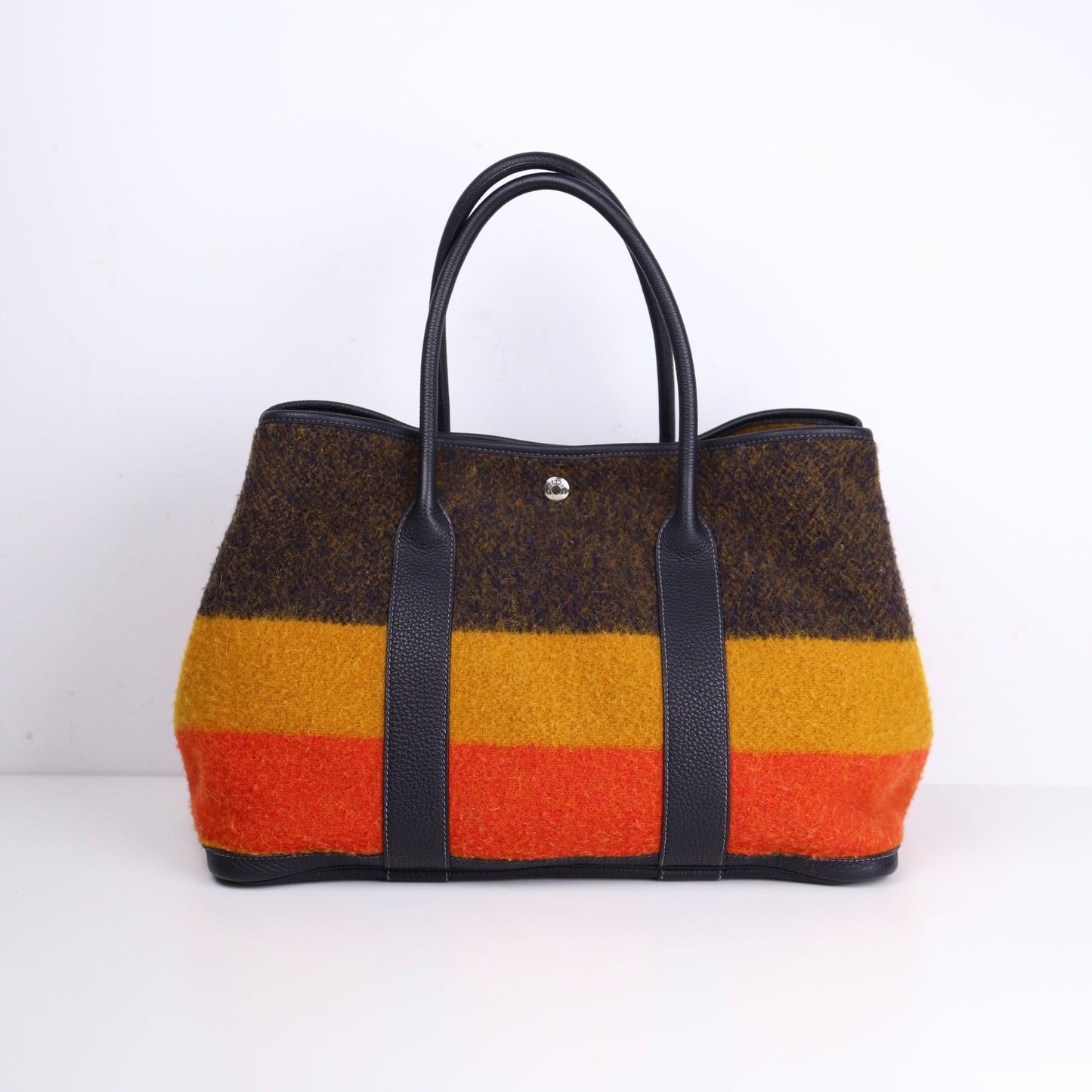 Hermes｜ Limited Garden Party PM  Wool Handbag