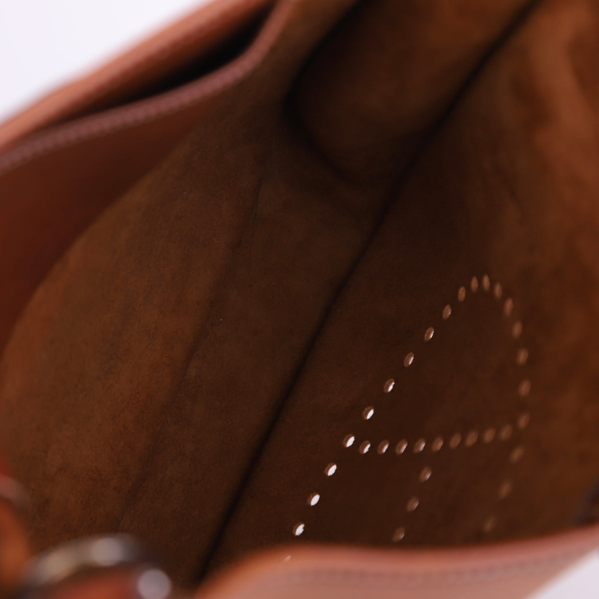 Hermes Evelyne PM in Barenia Fauve 2000 PHW,inside