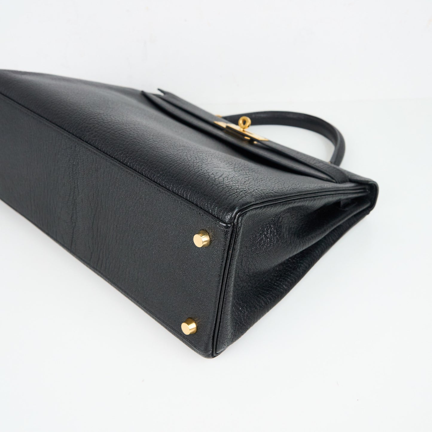 Hermes｜ Kelly 32 Handbag Black Cherve  2003