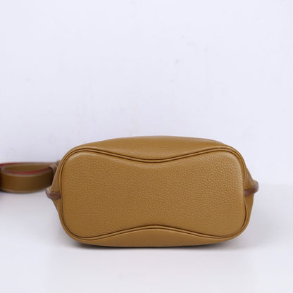 Hermes｜ So Kelly 22 Handbag Kraft/Sanguine Taurillon Clemence 2011