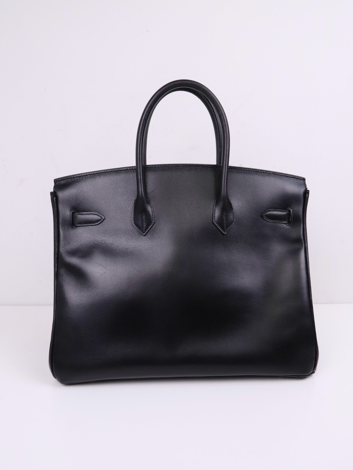 Hermes| Birkin 35 黑色 box小牛皮  口F 2002 