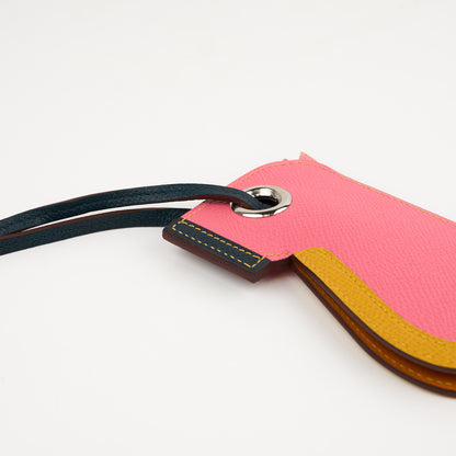 Hermes|Epsom Camail Key Holder Rose  2018