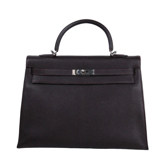 Hermes｜ Kelly 35 Handbag  Chever Ebene 2003