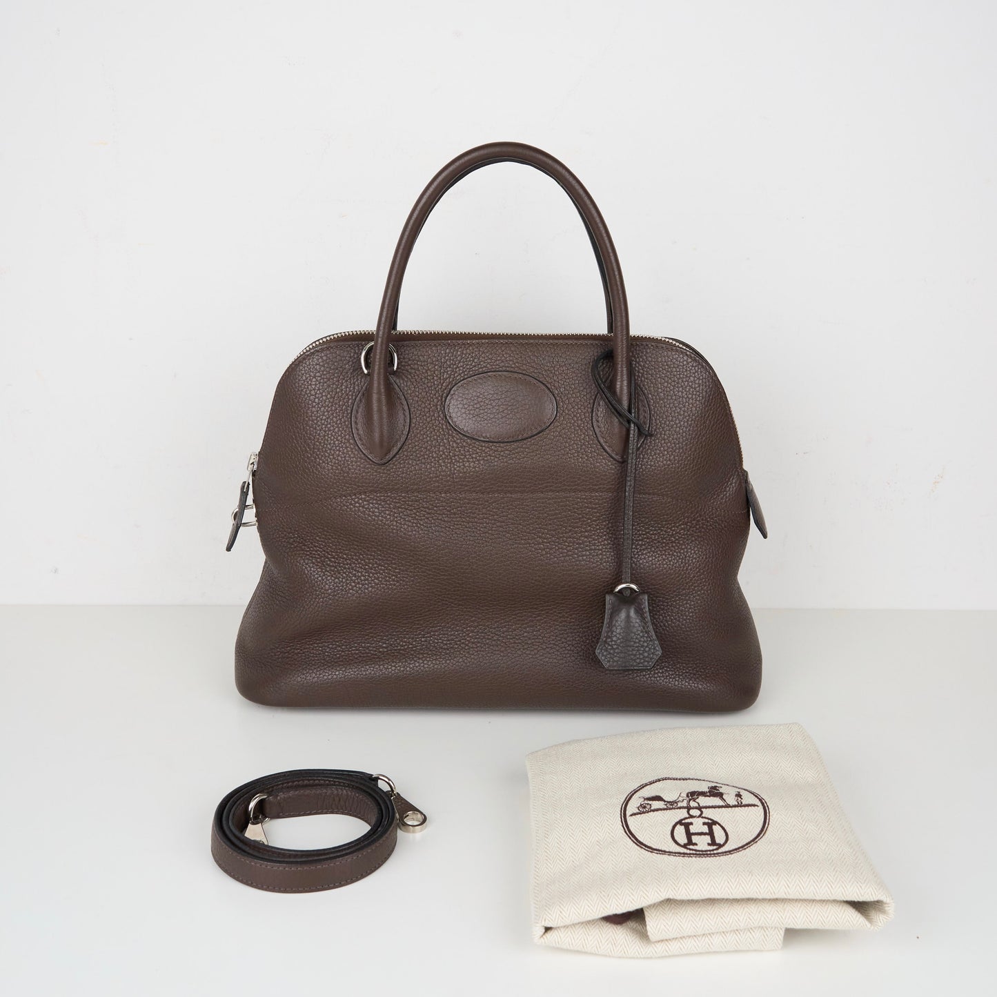 Hermes｜Bolide 31 HandBag Chocolat Taurillon Clemence 2008