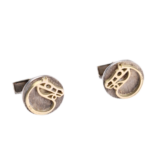Hermes | Horse Motif K18/Silver Cuffs