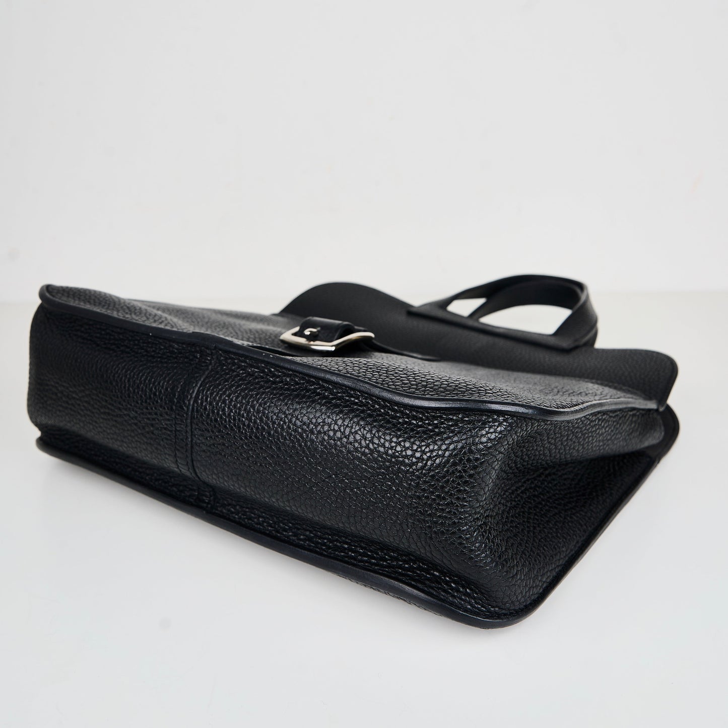 Hermes｜ Halzan 31 Black Taurillon Clemence 5 way handbag  C 2018