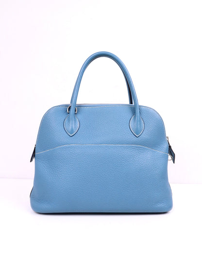 Hermes｜Bolide 31 HandBag  Blue Jean Taurillon Clemence 2009