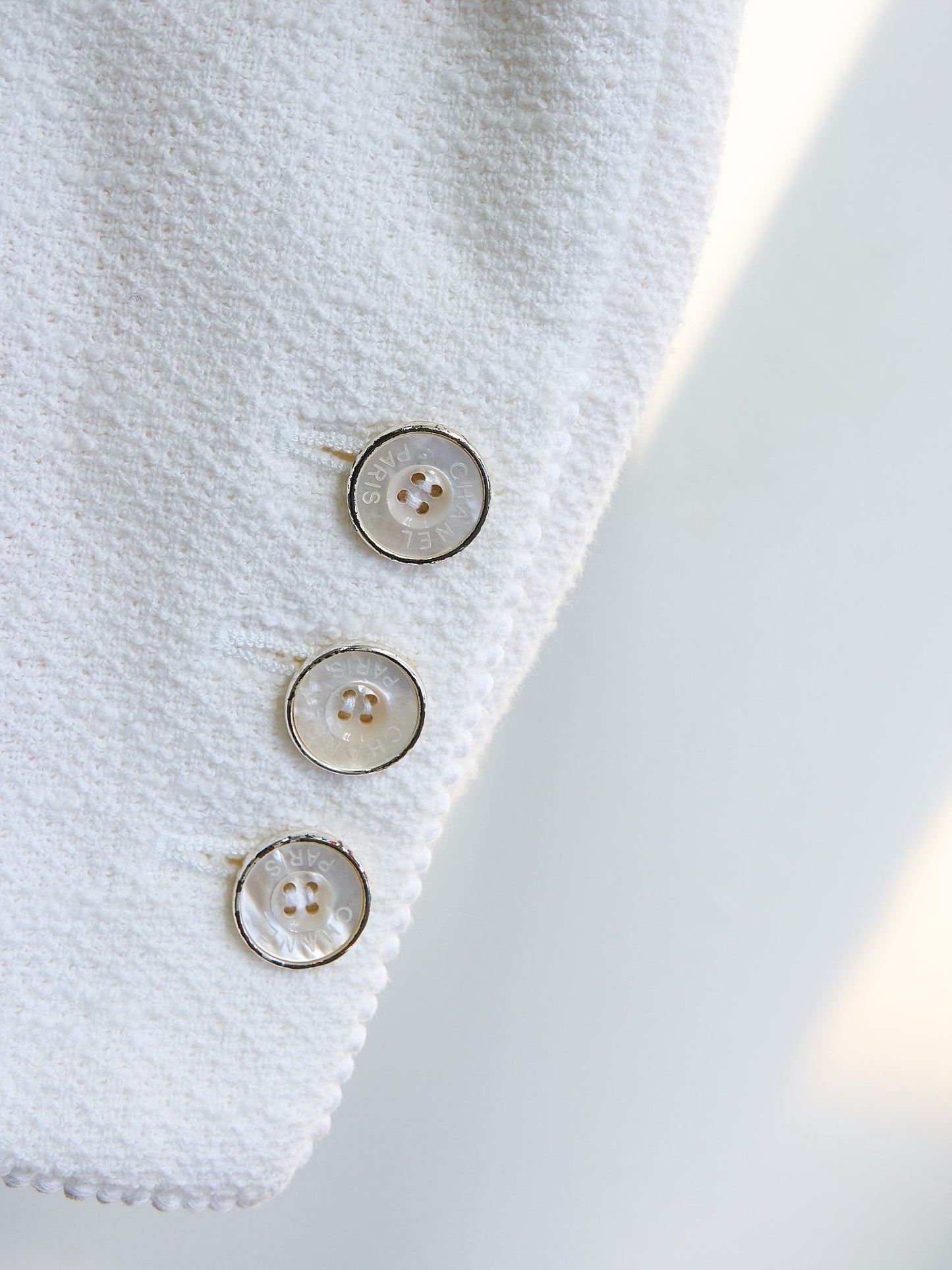 Chanel |  White Wool Jacket 1992