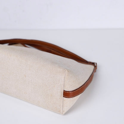 Hermes｜ Berlingot Shoulder Bag Barenia/Toile 2001