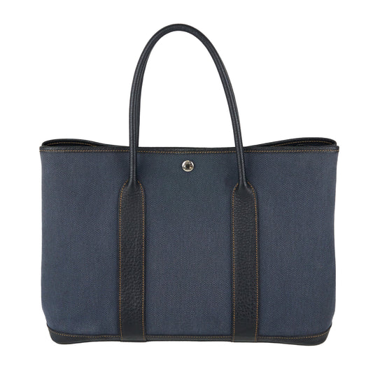 Hermes｜ Garden Party PM Handbag Denim Toile 2012