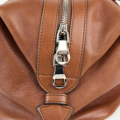 LOEWE｜ Brown Leather Boston Handbag Shoulder bag