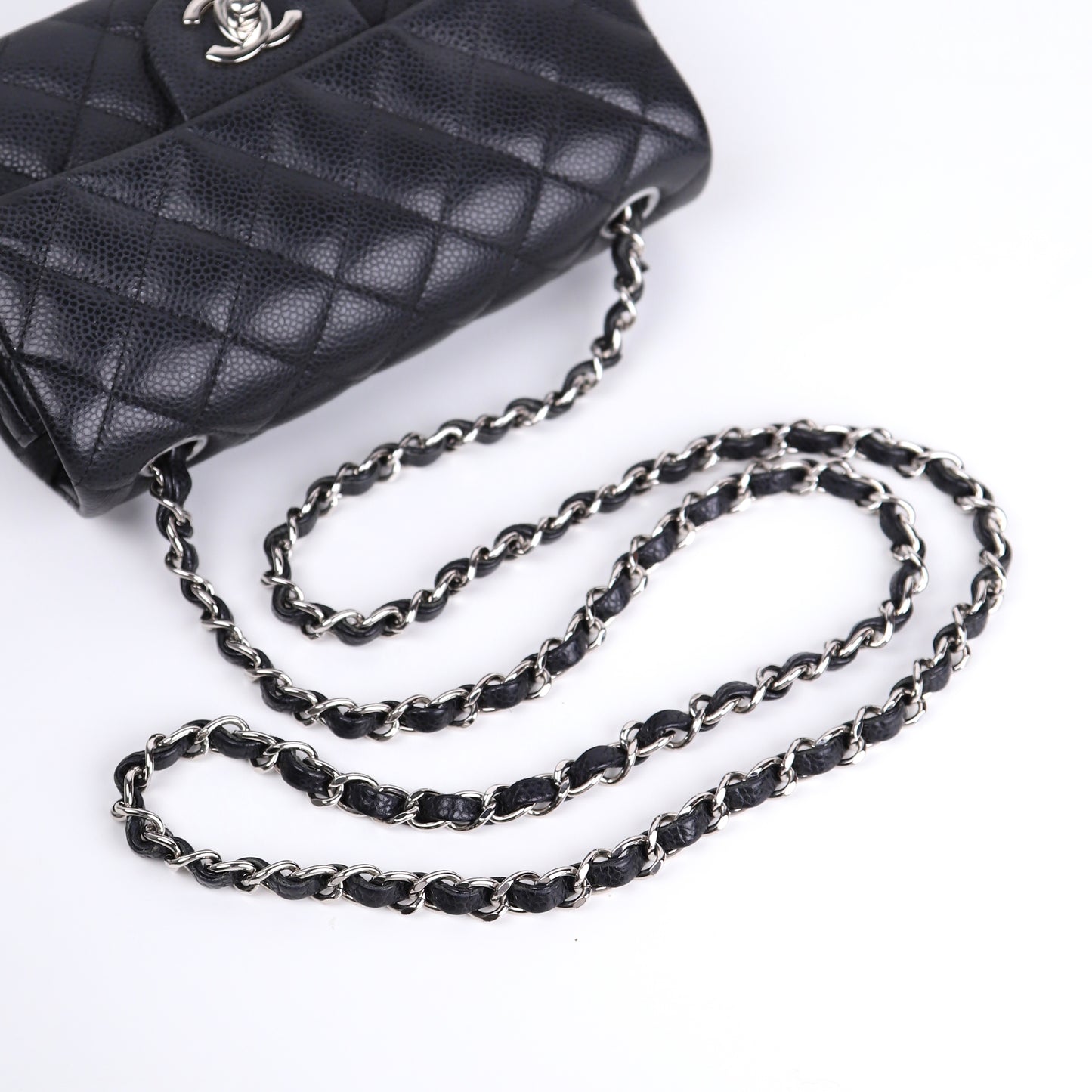 Chanel｜Classic Flap Mini Chain Shoulder bag Caviar Black
