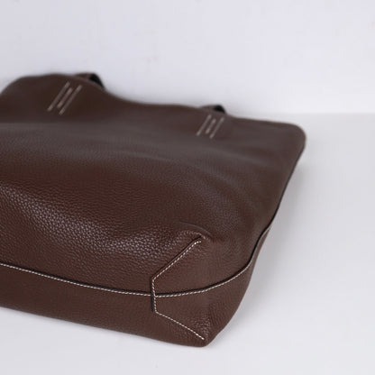 Hermes｜ Double Sens shoulder bag reversible Tote bag Black/Chocolate Togo 2013