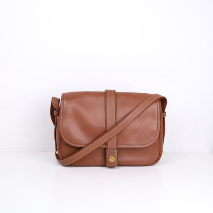 Hermes Noumea Shoulder Bag in Novillo Noisette 1985, front view