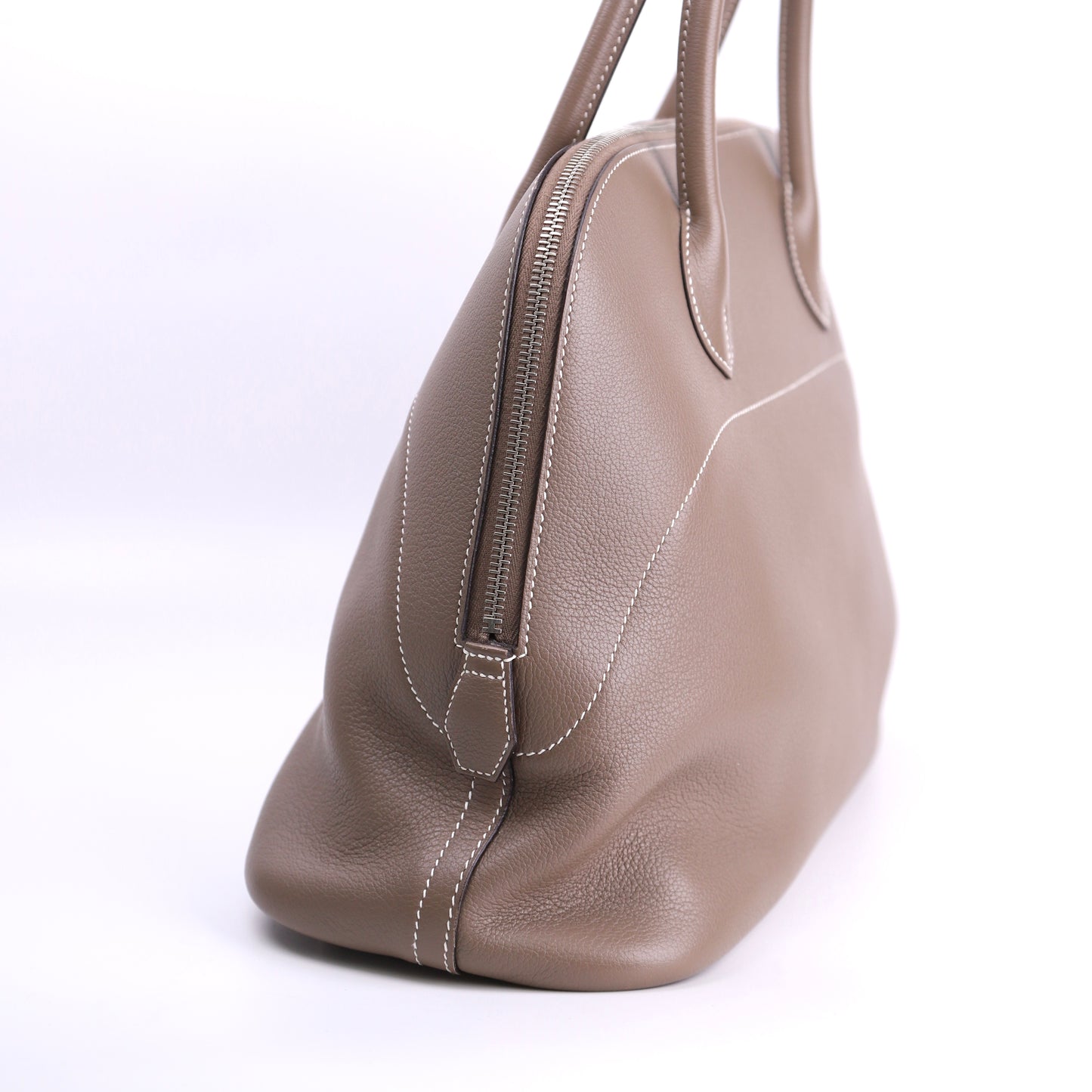 Hermes Bolide Relax 35 Handbag in Novillo Etoupe 2015, right side