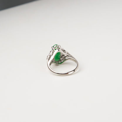 Platinum Jadeite Diamond  PM850  Ring #13