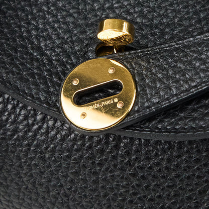Hermes｜ Lindy 30 2-way Handbag  Black Taurillon Clemence 2011