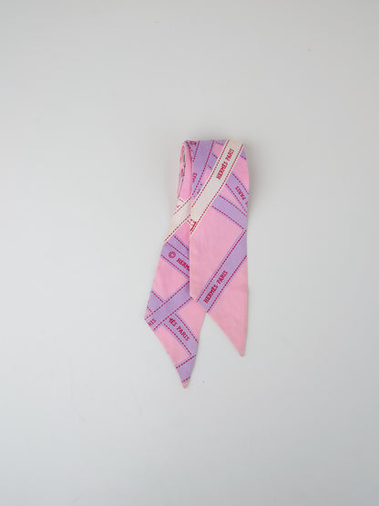 Hermes |Pink Ribbon   twilly