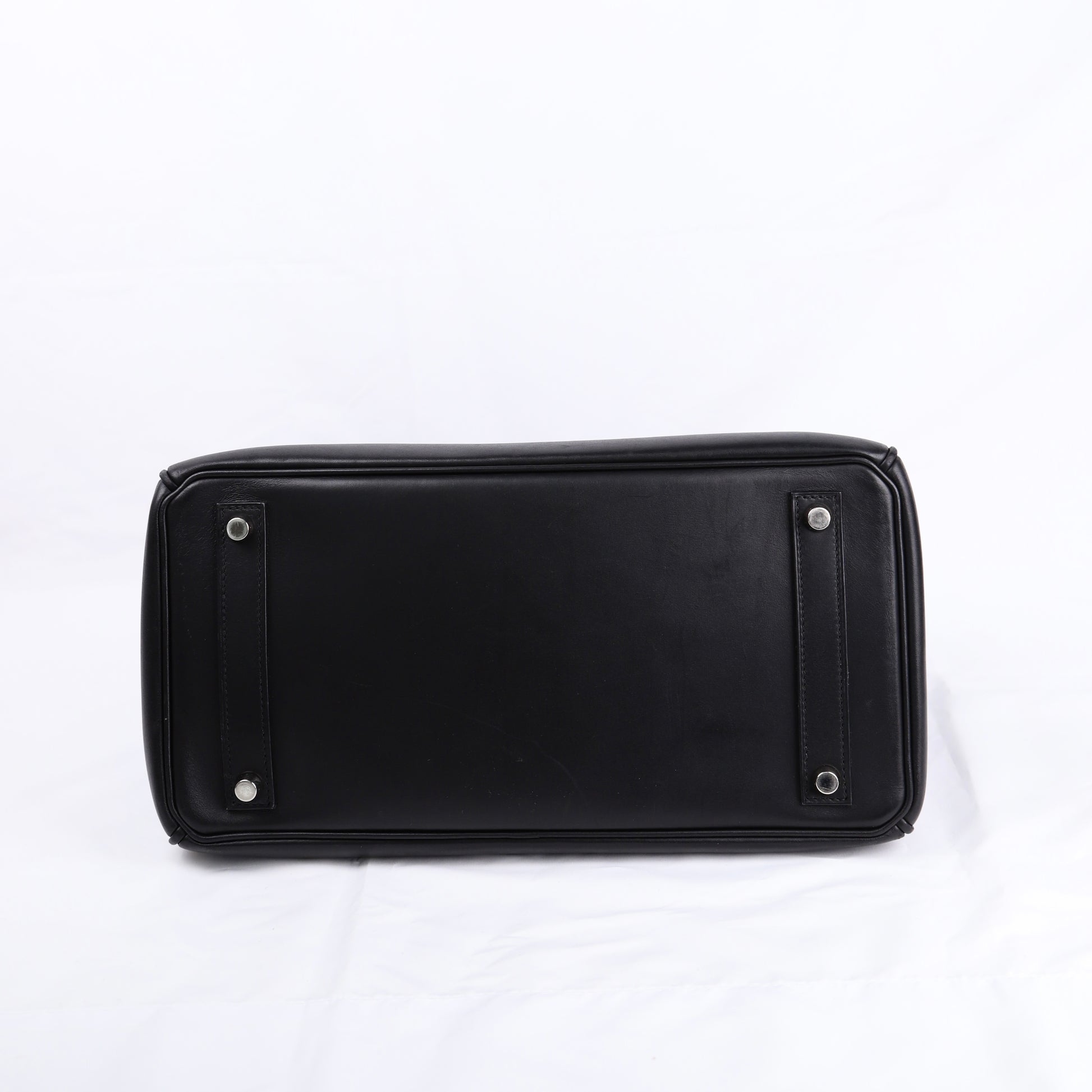 Hermes Hac 32 Handbag in Evercalf Black 2009，bottom