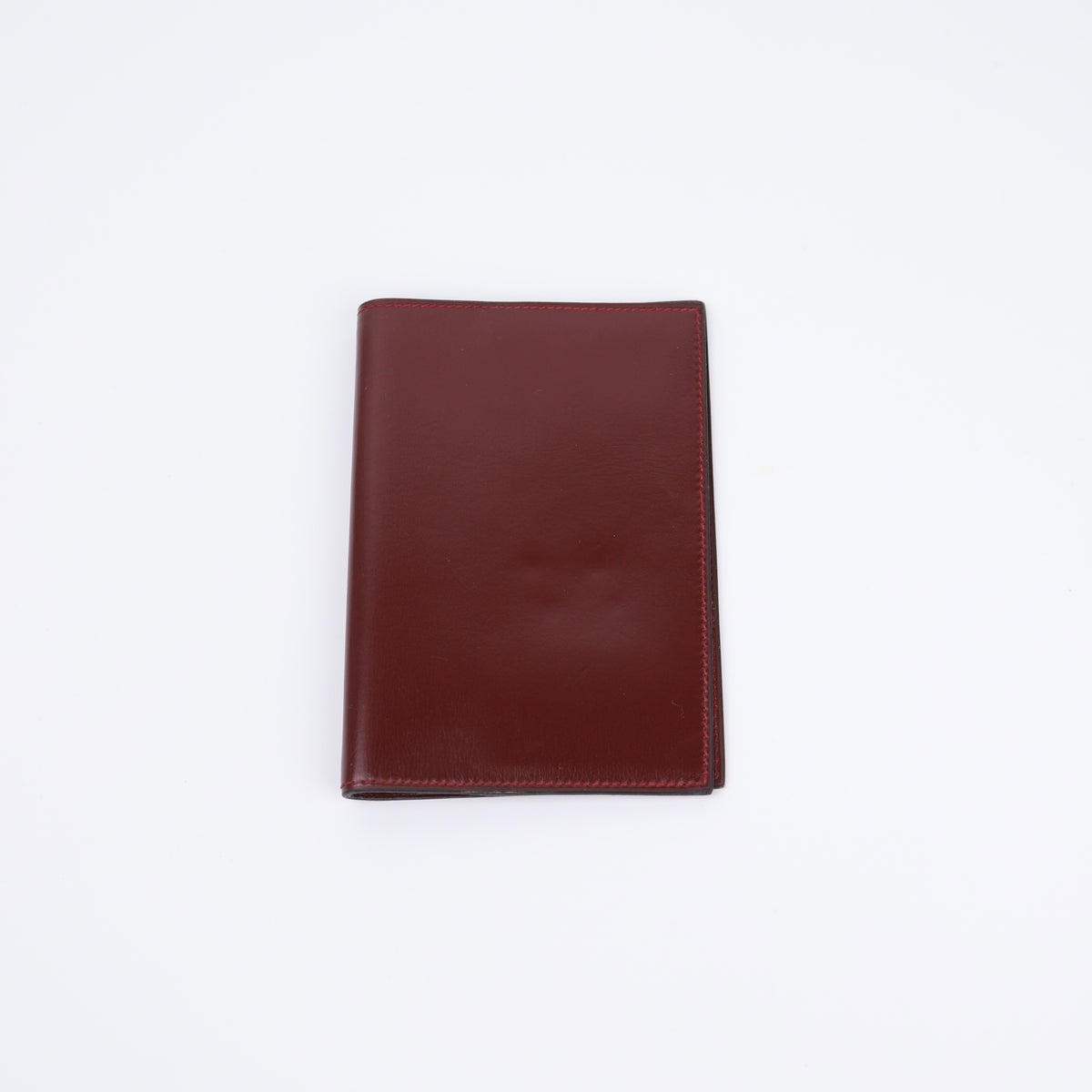 Hermes Journal Case Passport Cover in Box-calf Rouge H 1987,front view