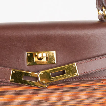Hermes｜ Kelly 32 Handbag  Box  Calf  Vibrato 2002
