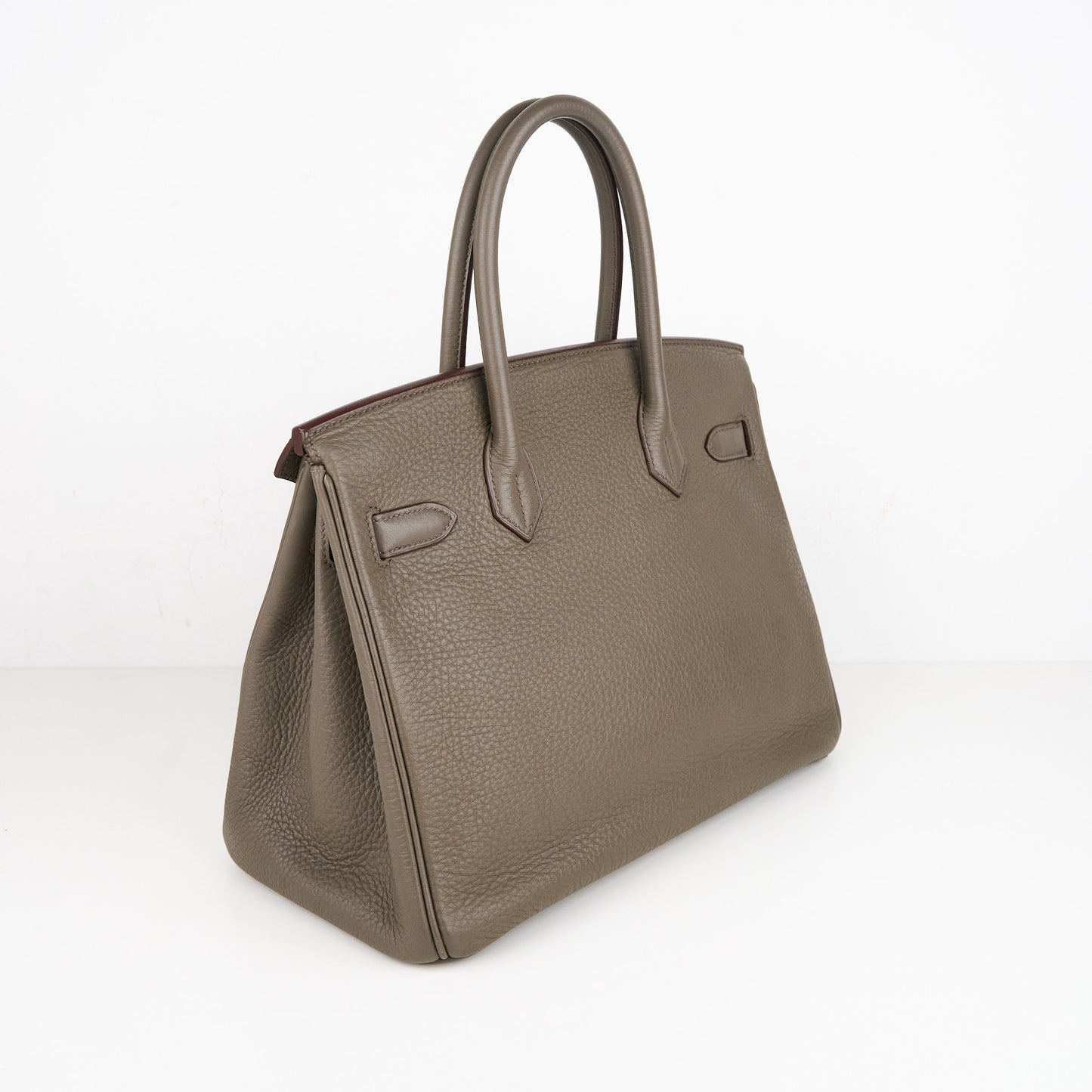 Hermes｜Birkin 30 Club Togo/Lizard  Etain/Graphite/Vert Olive  2011