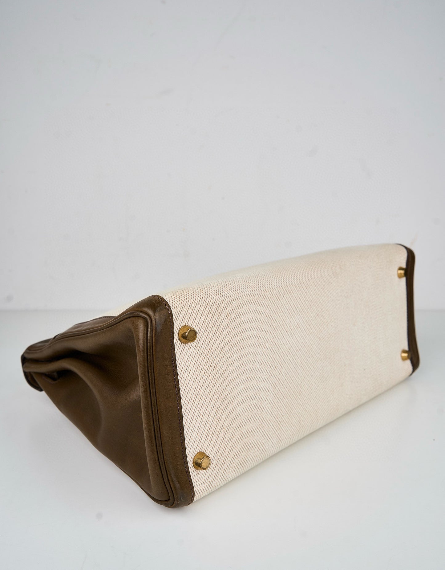 Hermes｜Kelly 32 Handbag Olive green Barenia Canvas 2002