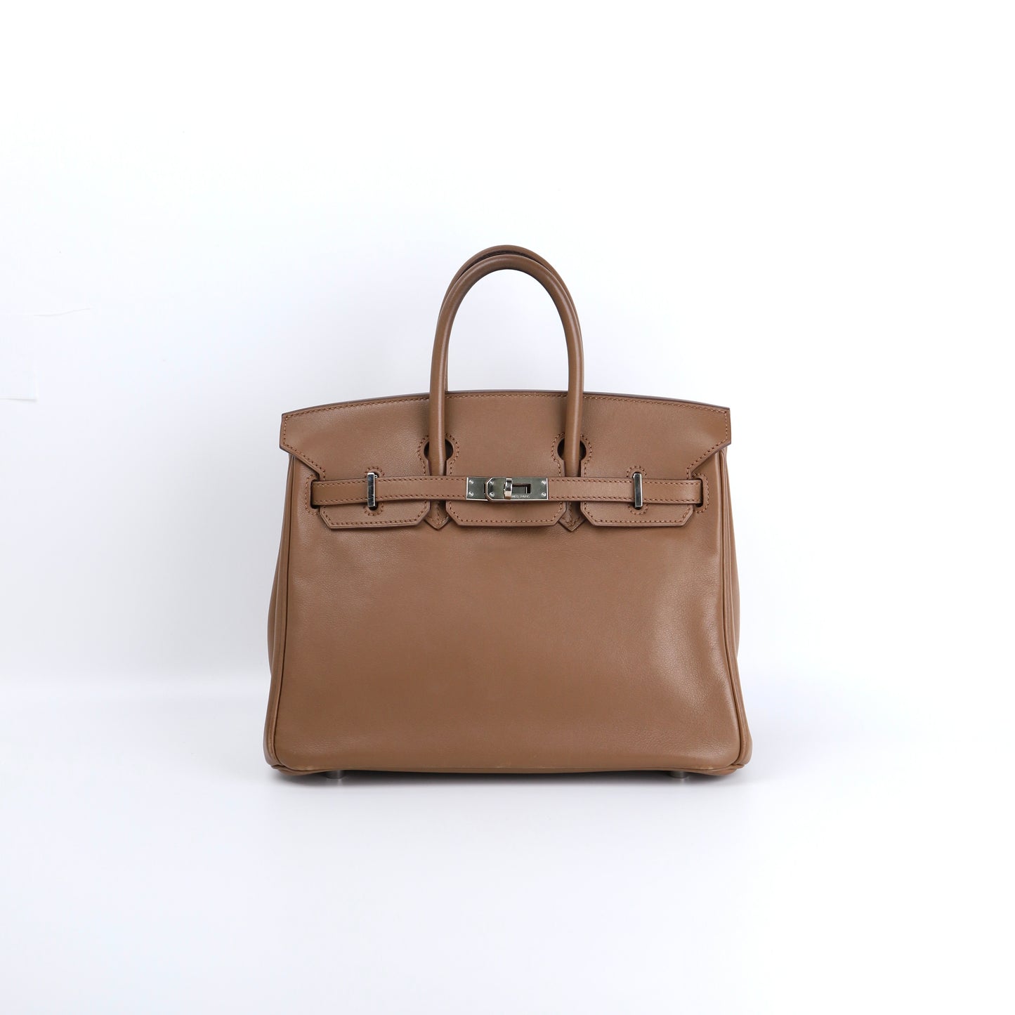 Hermes Birkin 25 Handbag in Swift Alezan 2009,front view