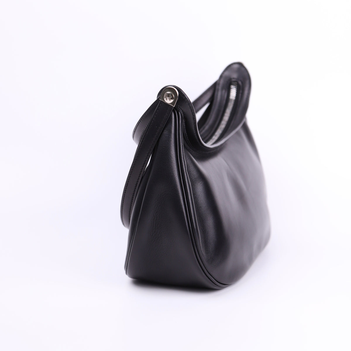 Hermes Caporal Handbag in Black Evercalf 2002 (Margiela Era)