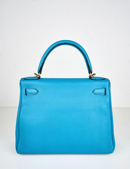 Hermes｜Kelly 28 Togo Turquoise Blue 2004