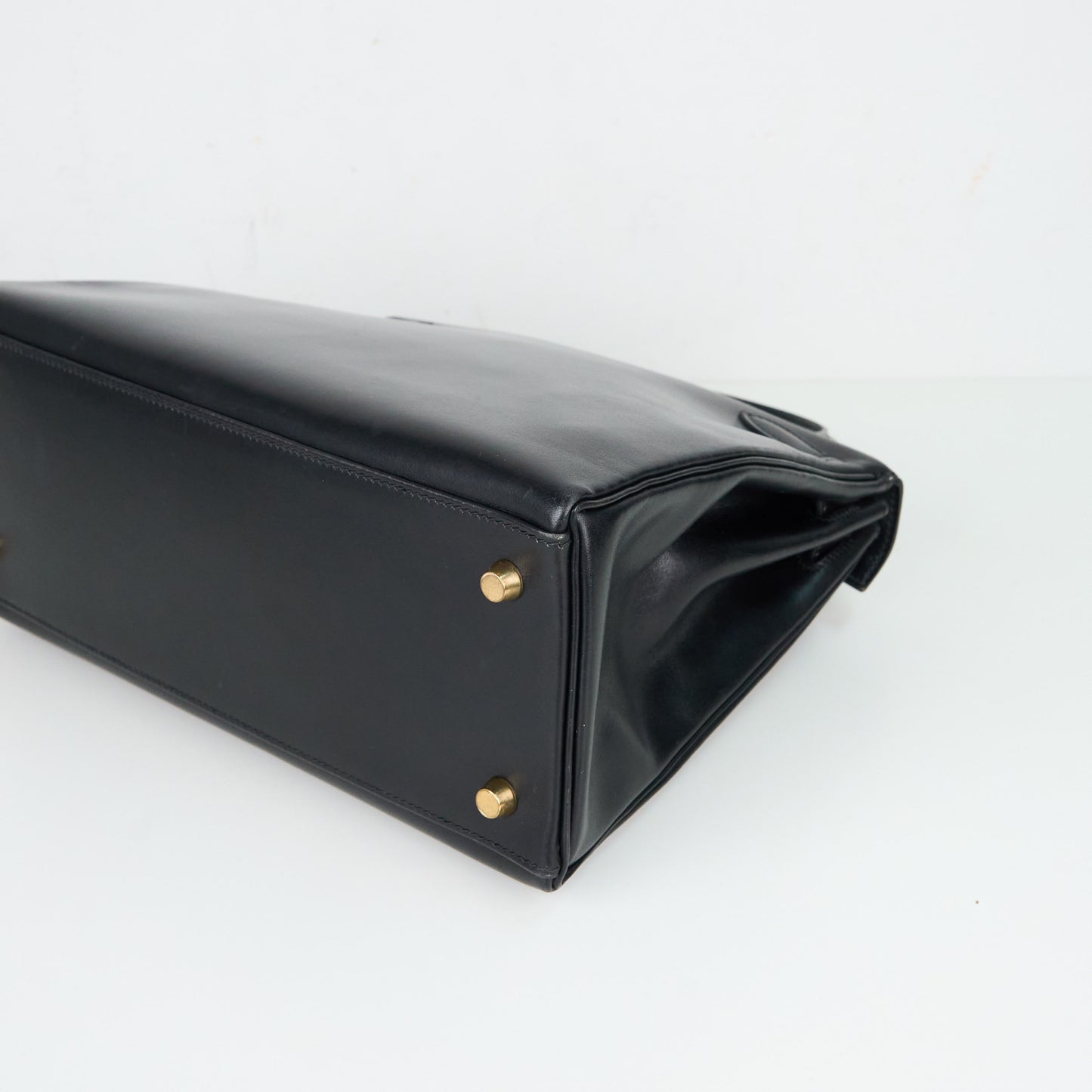 Hermes｜ Kelly28 Handbag Box calf Black 1998