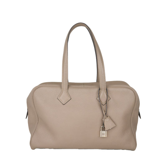 Hermes| Victoria Ⅱ 35 Gris Tourterelle Taurillon Clemence 2015