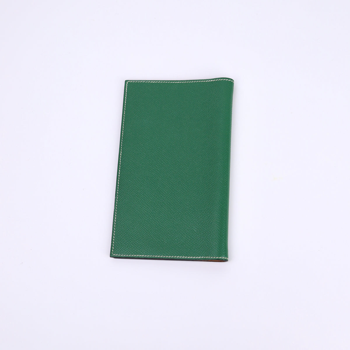 Hermes Journal Case Passport Cover in Epsom Gold/Bambou 2002, back view