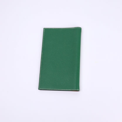 Hermes Journal Case Passport Cover in Epsom Gold/Bambou 2002, back view