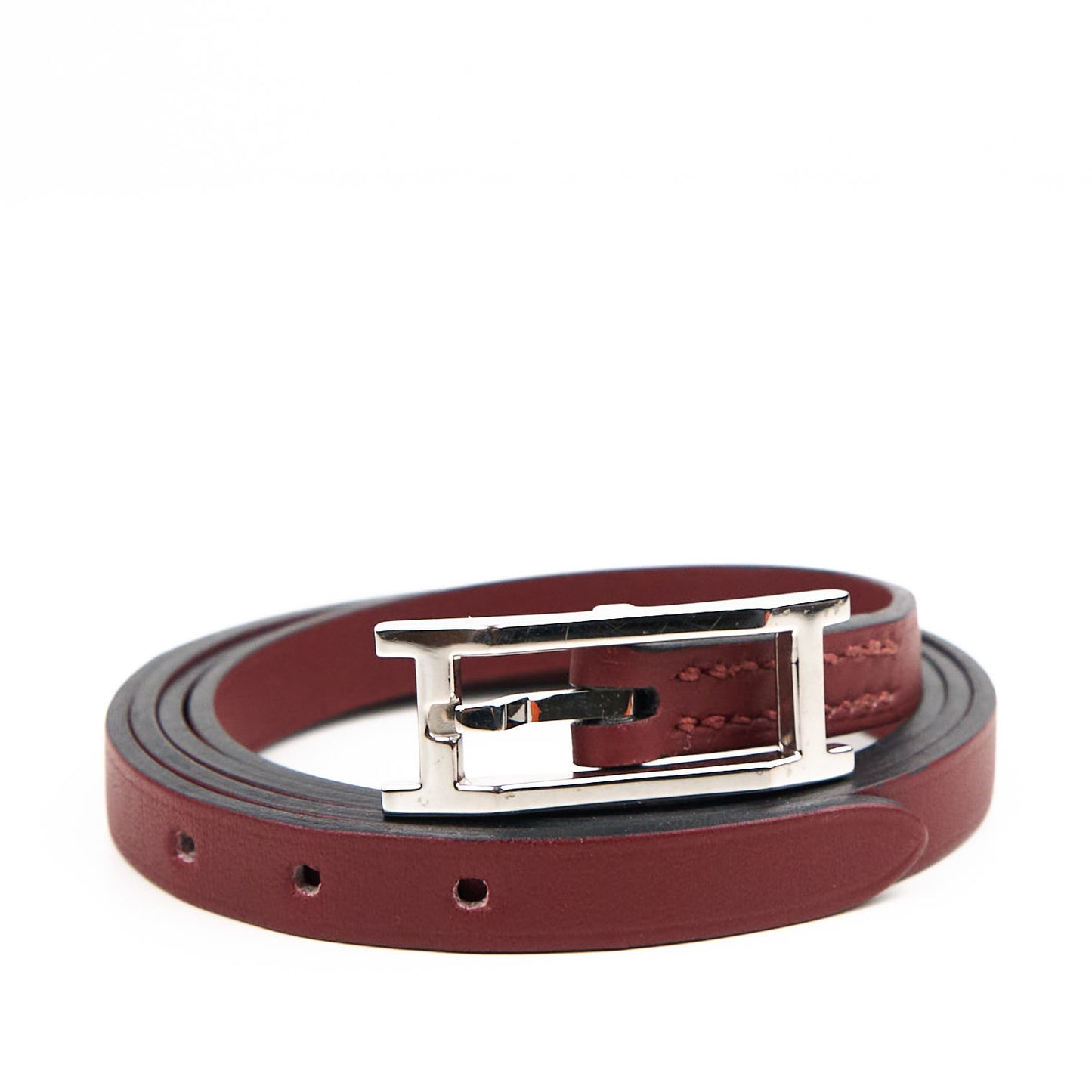 Hermes | Hapi Quad Tour Leather Bracelet Rouge H Box Calf 2006