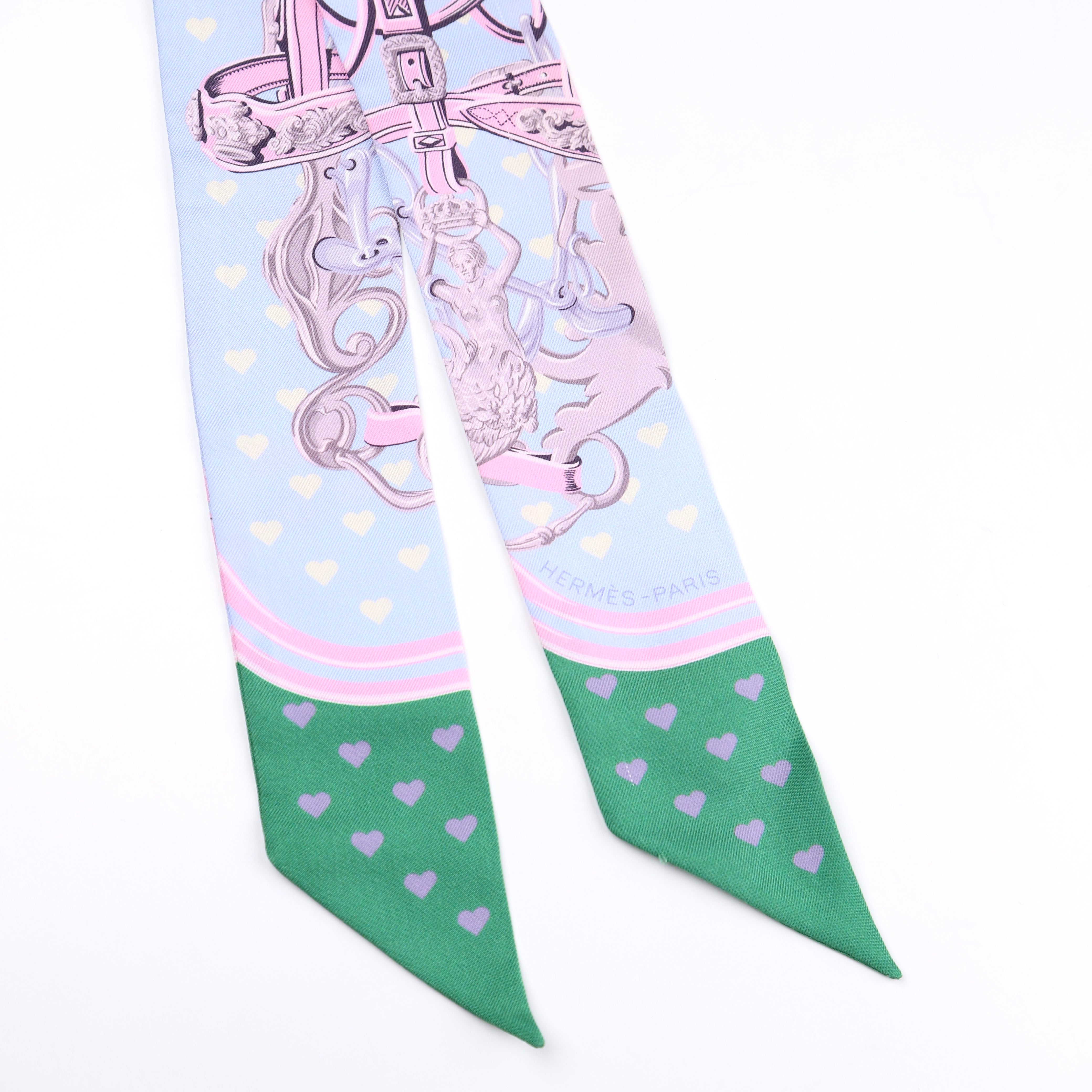 Hermès Brides de Gala Love Twilly Blue Silk | Authenticated