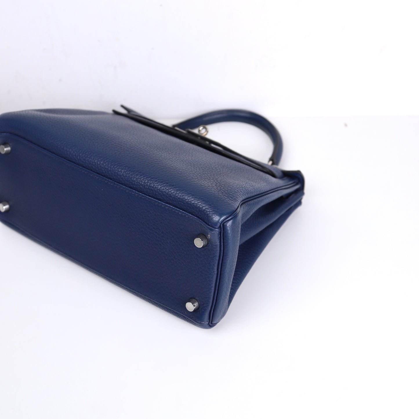Hermes｜ Kelly 28 Handbag Togo Prussian Blue 2009