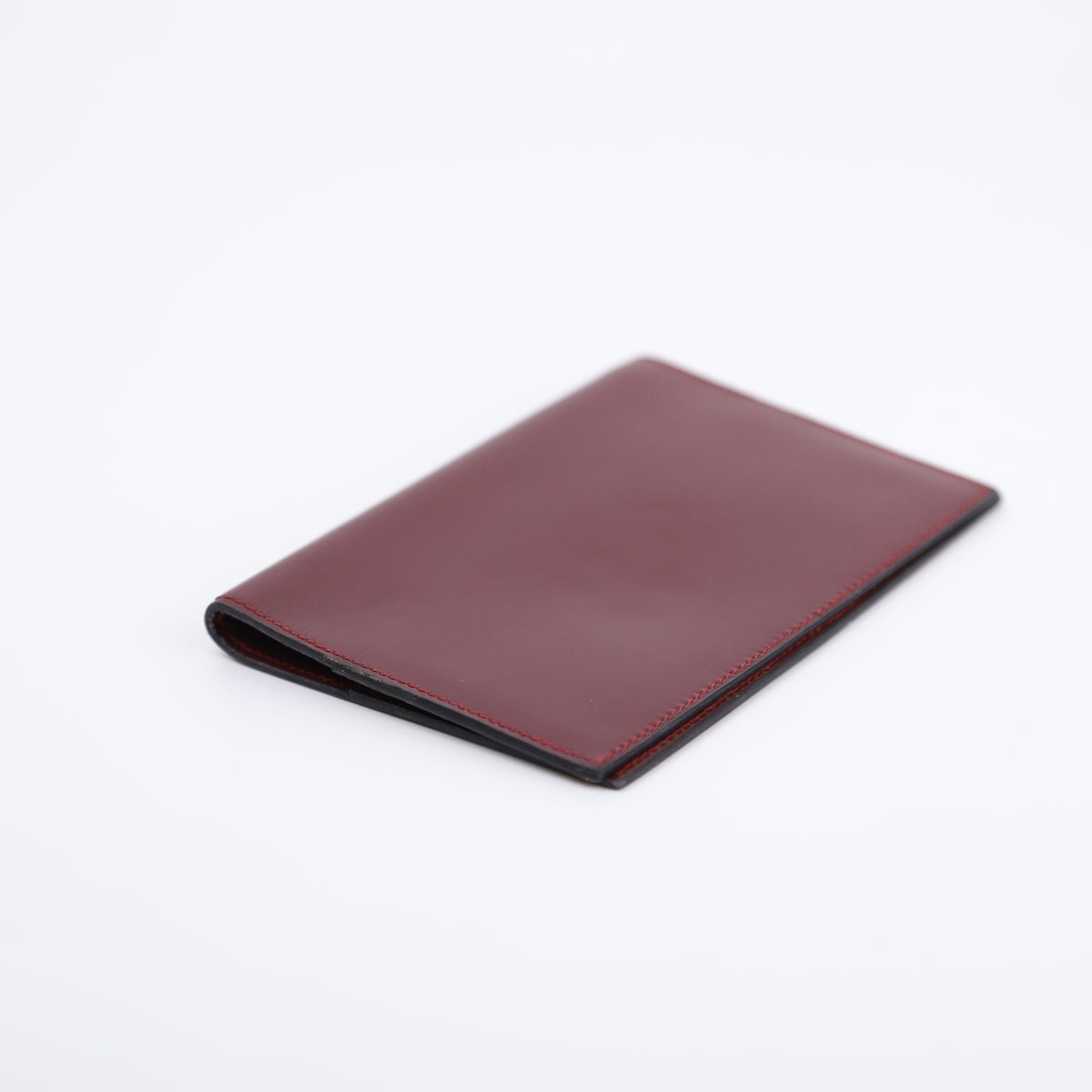 Hermes Journal Case Passport Cover in Box-calf Rouge H 1987,edge