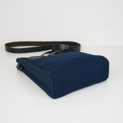 Hermes｜  Mini  Herbag Shoulder Bag Navy Black 2004