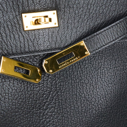Hermes｜ Kelly 32 Handbag Black Cherve  2003