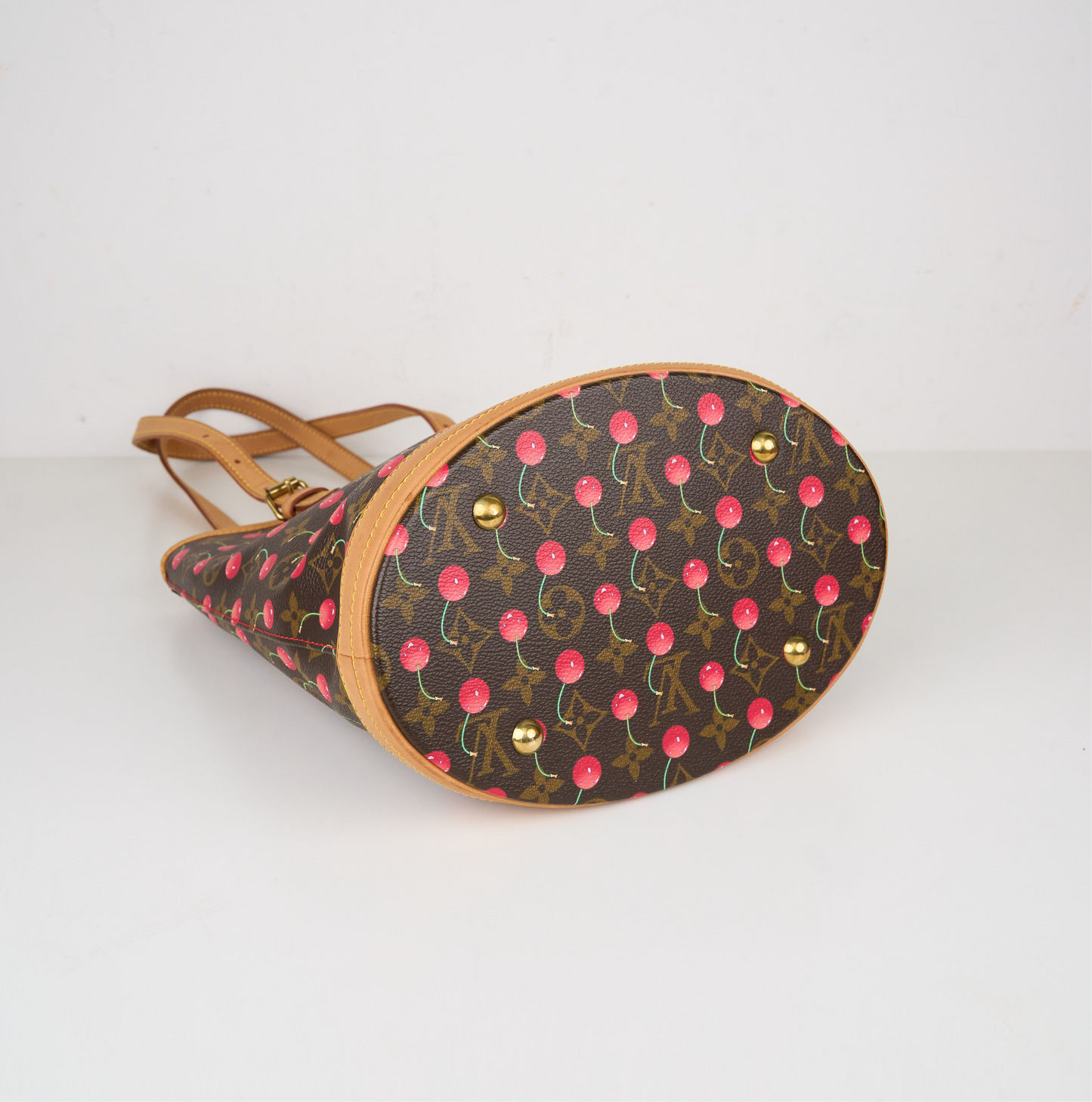 Louis Vuitton X Takashima Murakami 2005 Monogram Cherry  Tote Handbag